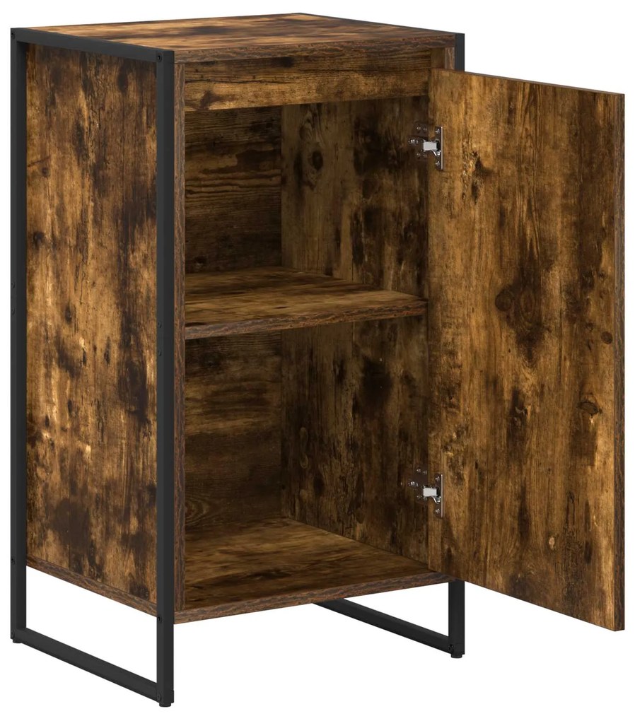 vidaXL Πλαϊνό γραφείο Καπνιστό Δρύς 43 x 36 x 75,5 εκ.