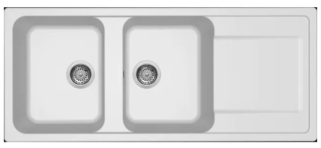Νεροχύτης κουζίνας LIFE 500 Bianco 68 ELLECI 116x50cm