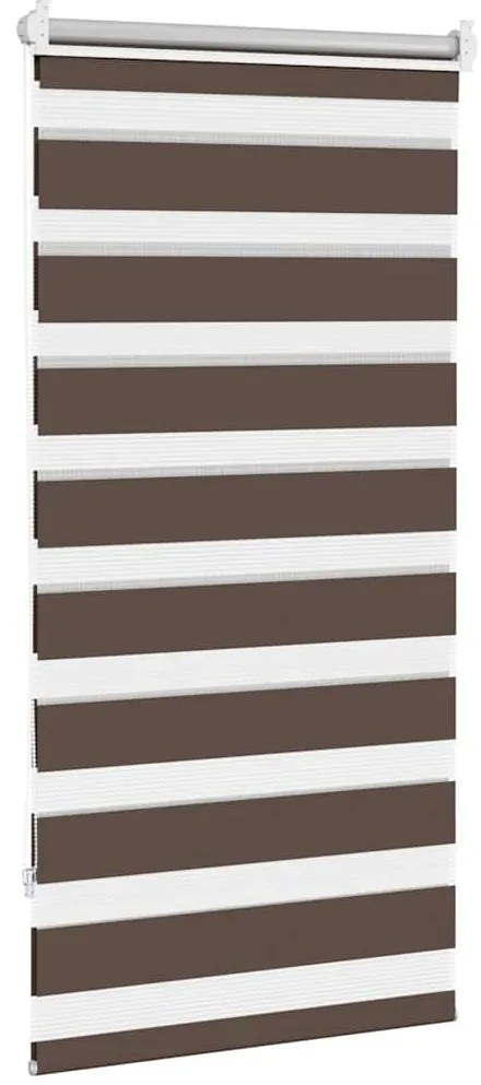 vidaXL Σύστημα Σκίασης Ρόλερ Zebra Καφέ 60 x 120 εκ.