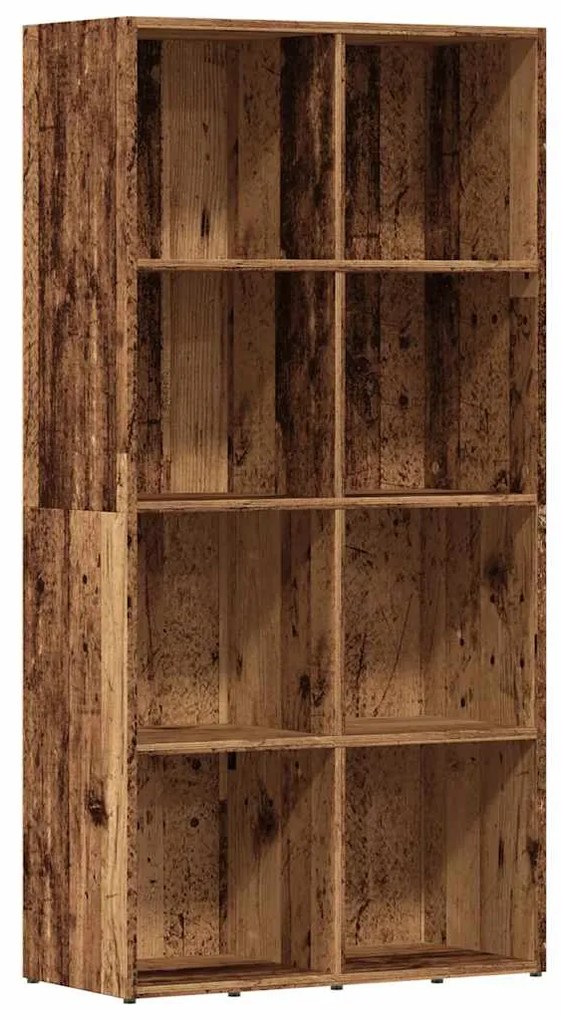 ντουλάπι βιβλίων Παλιό ξύλο 66x30x130 cm Κατασκευασμένο ξύλο - Καφέ