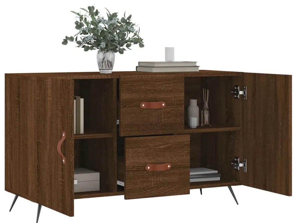 vidaXL Μπουφές Καφέ Δρυς 100 x 36 x 60 εκ. Επεξεργασμένο Ξύλο