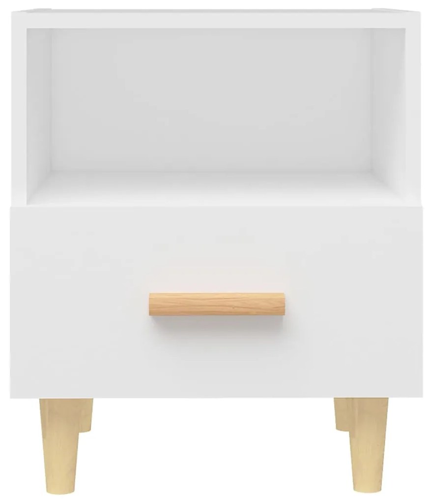 vidaXL Κομοδίνο Λευκό 40 x 35 x 47 εκ.