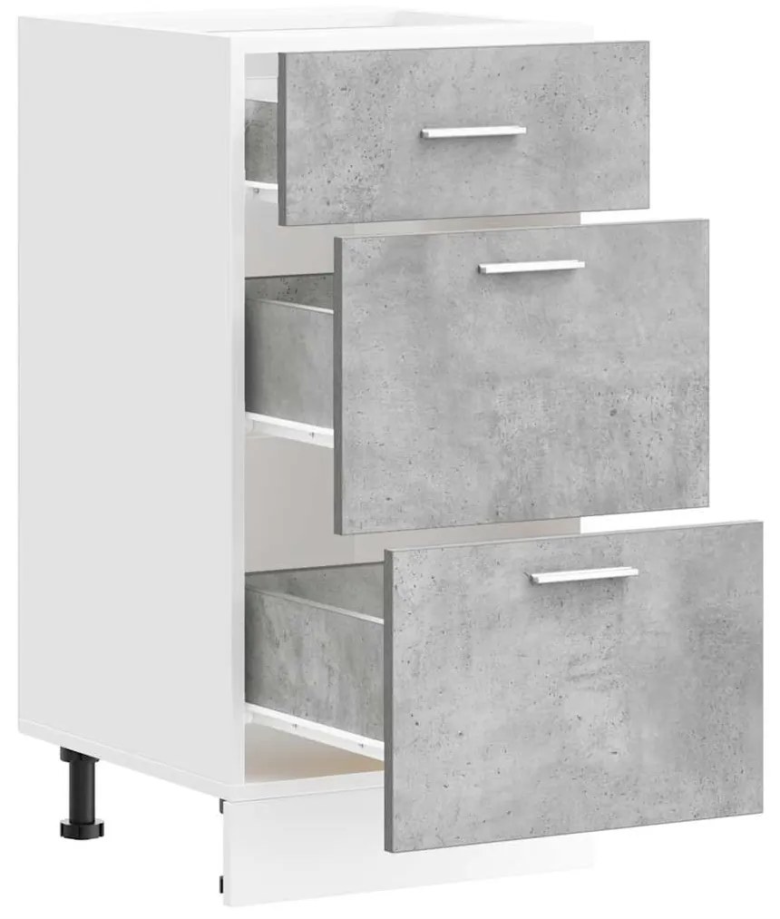 vidaXL κάτω ντουλάπι Lyon σκυρόδεμα γκρι 40x46x81,5 cm