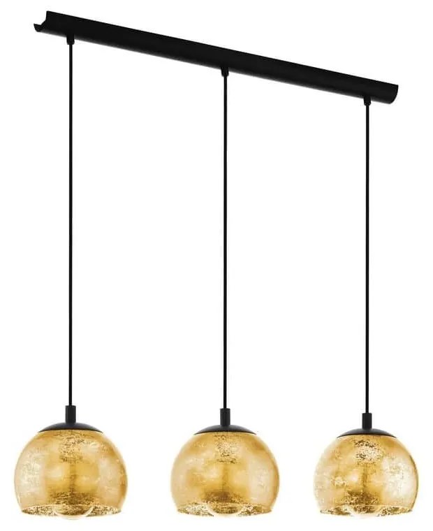 Φωτιστικό Οροφής Ράγα Albaraccin 98525 Gold Eglo Metal, Glass
