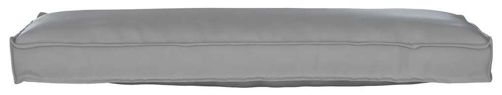 Μαξιλάρι Παλέτας για Πάγκο Γκρι 120x40x8 εκ Υφασμάτινος Πολυεστέρας