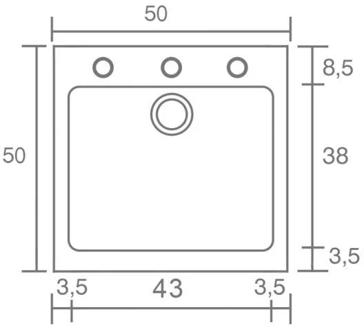 Νεροχύτης Sanitec 339-Granite Celtic Stone