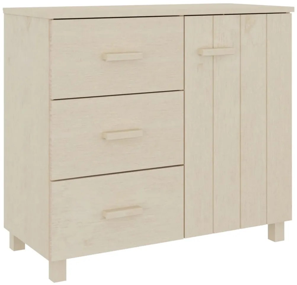 vidaXL Συρταριέρα HAMAR Καφέ Μελί 90 x 40 x 80 εκ. Μασίφ Ξύλο Πεύκου