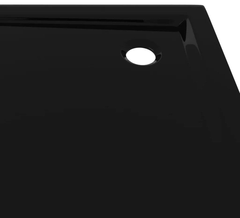 vidaXL Βάση Ντουζιέρας Τετράγωνη Μαύρη 80 x 80 εκ. από ABS