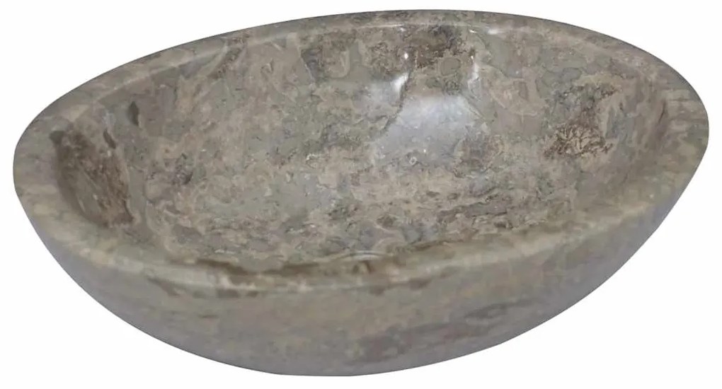 vidaXL Νιπτήρας Γκρι 53 x 40 x 15 εκ. Μαρμάρινος