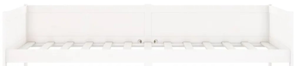 vidaXL Καναπές Κρεβάτι Λευκός 90 x 190 εκ. από Μασίφ Ξύλο Πεύκου