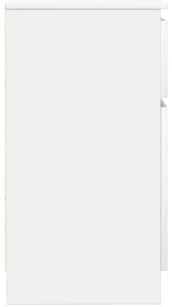 vidaXL Συρταριέρα με Συρτάρια Λευκή 71x35x65 εκ. από Επεξ. Ξύλο