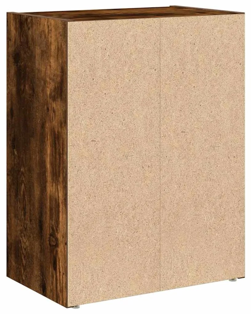 vidaXL Βιβλιοθήκη Καπνιστή Δρυς 40x24x52 εκ. από Επεξεργασμένο Ξύλο