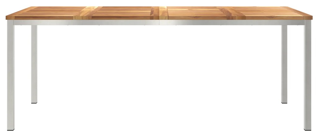 vidaXL Τραπέζι Εξωτερικού Χώρου 200x90x74.5 εκ Μασίφ Ξύλο Teak
