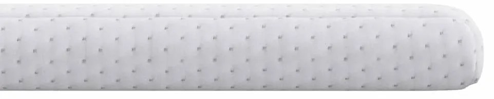 vidaXL Στρώμα επικάλυψης Λευκό 160 x 200 cm Υφασμα Jacquard