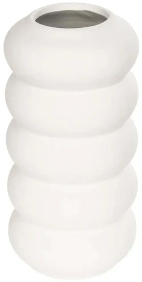 Βάζο Nouveau 21293 8x8x16cm White GloboStar Κεραμικό
