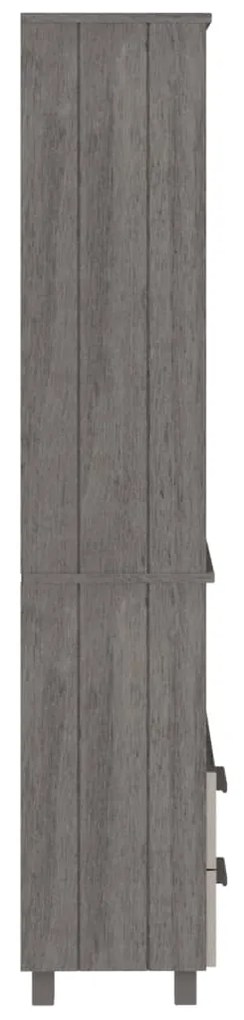 vidaXL Ντουλάπι HAMAR Αν. Γκρι 60 x 35 x 180 εκ Μασίφ Ξύλο Πεύκου