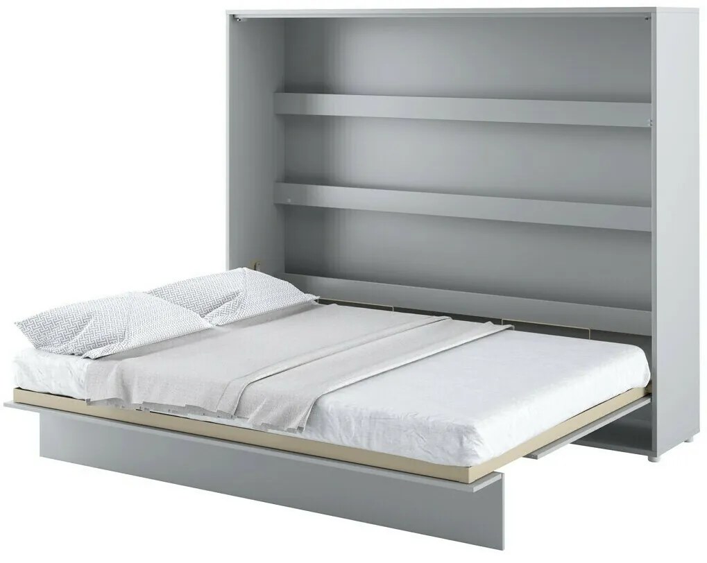 Σετ επίπλων Concept Pro Lenart AH143, Γκρι, Πλαστικοποιημένη μοριοσανίδα, Τάβλες για Κρεβάτι, 160x200, Ενιαίος, Με κρεβάτι, Με πρόσθετο εξοπλισμό