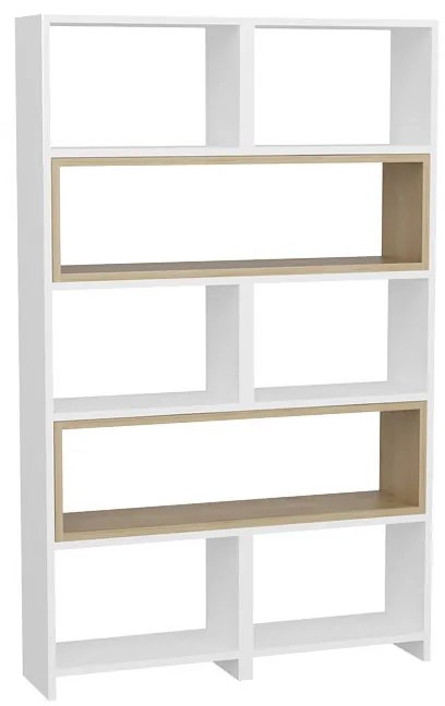 Intrahome Βιβλιοθήκη Thorin Intrahome επεκτεινόμενη λευκό-φυσικό 163,5x22x150εκ | SKU: INTRAPA-231111481