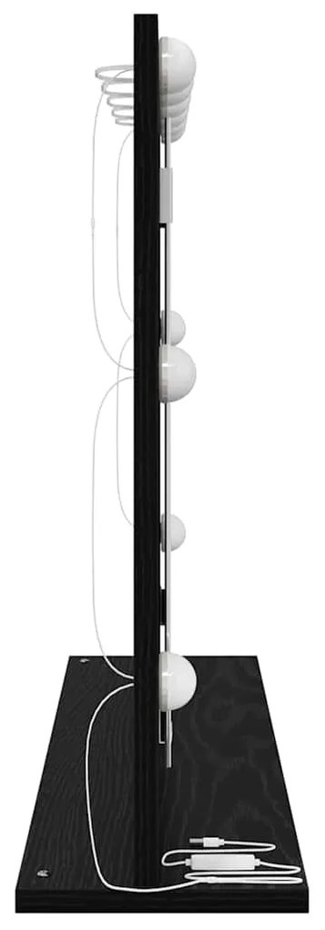 vidaXL Καθρέφτης τουαλέτας Ορθογώνιος Μαύρη Οξυά 80 x 15 x 18 εκ.