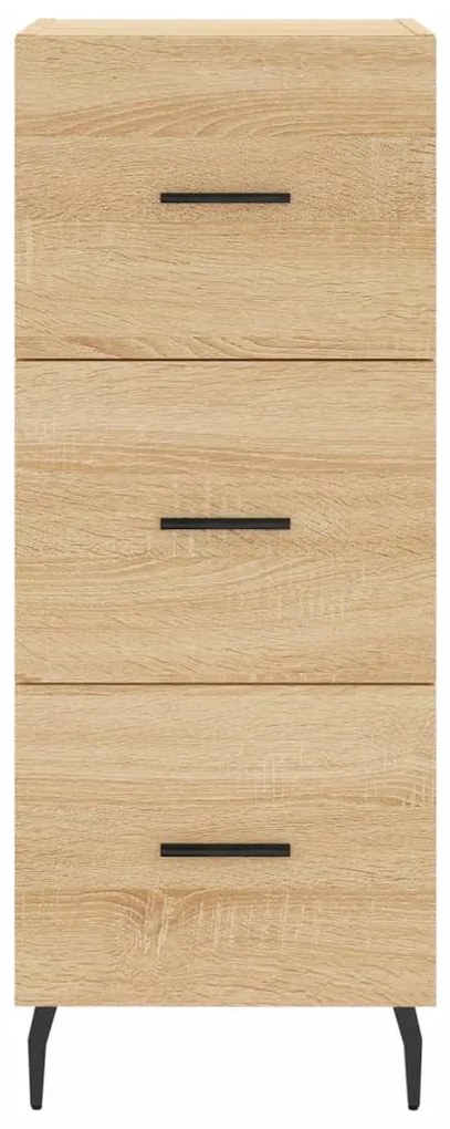 vidaXL Μπουφές Sonoma δρυς 34,5 x 34 x 180 εκ. από Επεξεργασμένο Ξύλο