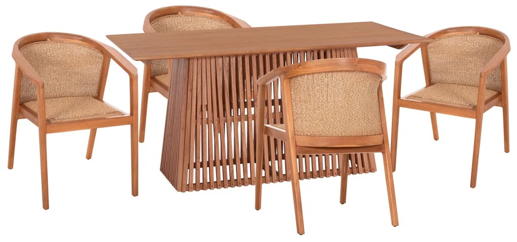 Intrahome ΣΕΤ ΤΡΑΠΕΖΑΡΙΑΣ 5ΤΜΧ SCASABLANCAINCASABLANCALTCASABLANCAIE-CASABLANCALTCASABLANCAIHERESE .02 ΟΡΘΟΓΩΝΙΟ ΤΡΑΠΕΖΙ &amp; 4 ΚΑΡΕΚΛΕΣ intraho-0007950