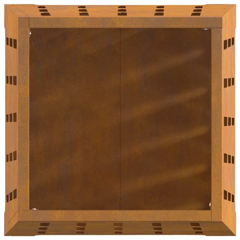 vidaXL Φωτιά Καφέ 50 x 50 x 70 cm Ατσάλι σκληρυθέν στον αέρα