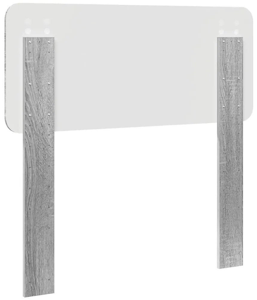 vidaXL Κεφαλάρι με κεφαλάρι Γκρίζο Σονομα 100 cm Επεξεργασμένο ξύλο