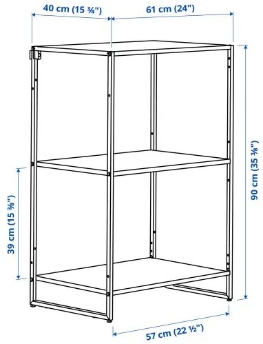 JOSTEIN ραφιέρα/εσωτερικού/εξωτερικού χώρου/μέταλλο, 61x40x90 cm 194.369.31
