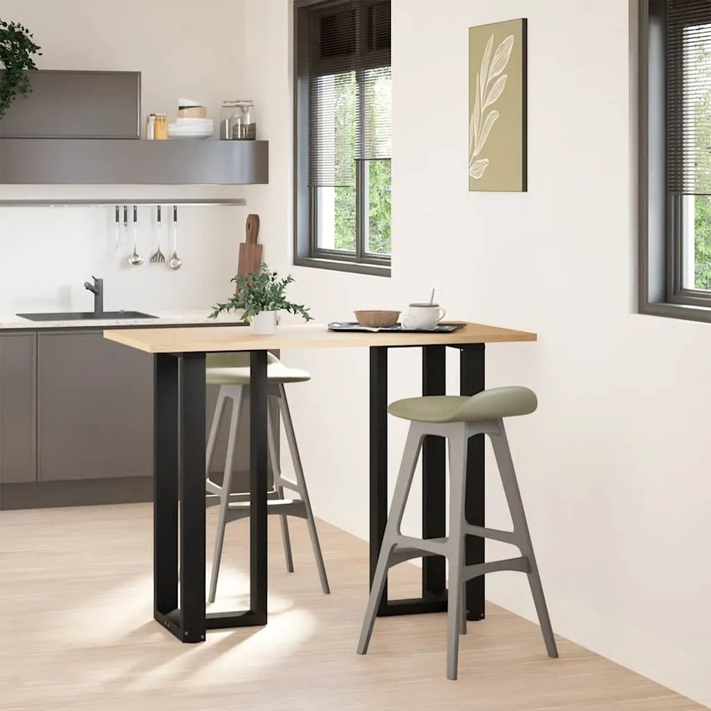 Πόδια τραπεζιού μπαρ σε σχήμα T 2 τεμ. Μαύρο 40x35x(100-101)εκ. - Μαύρο