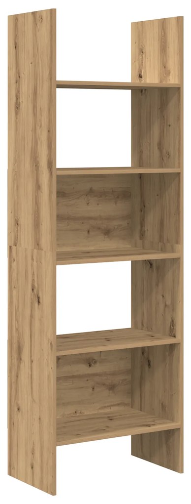 vidaXL Βιβλιοθήκη artisan δρυς 60 x 35 x 180 εκατοστά