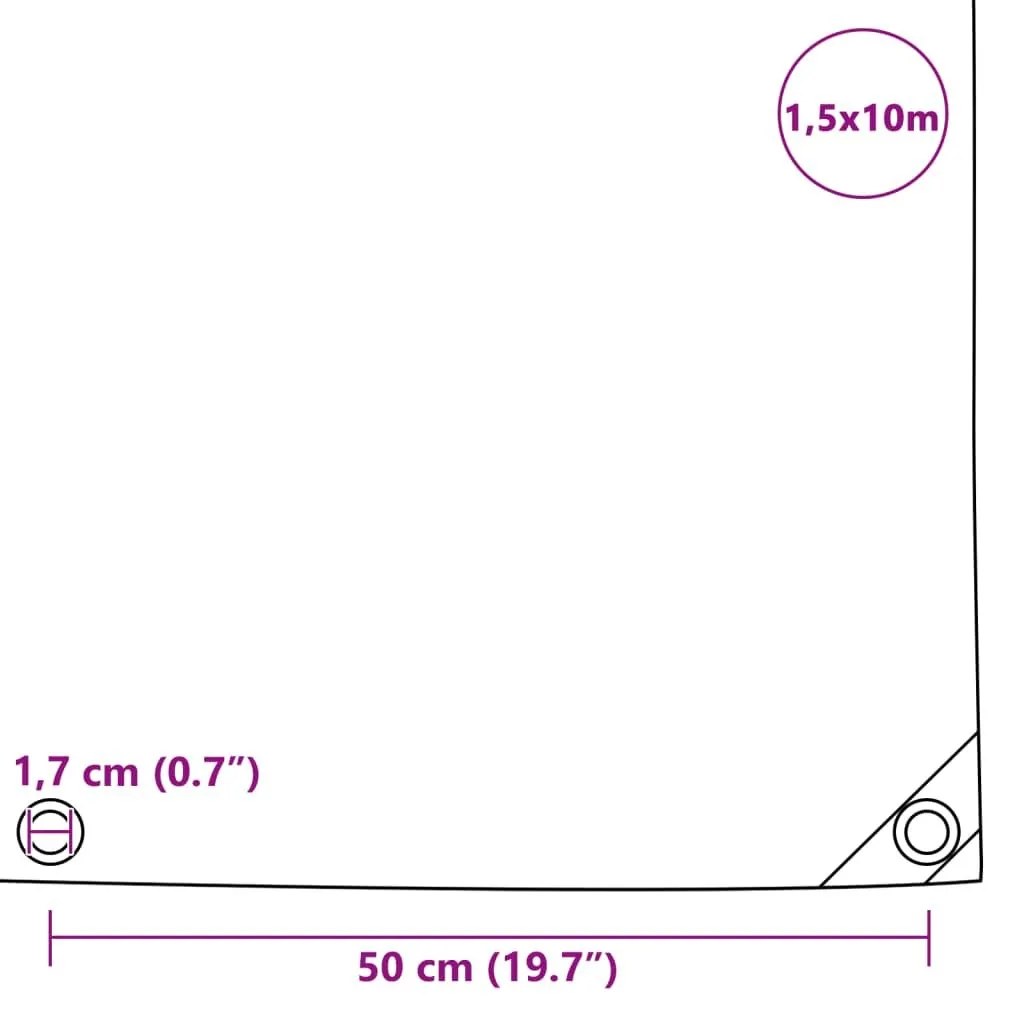 Μουσαμάς Γκρι 1,5 x 10 μ. 650 γρ./μ.²  - Γκρι