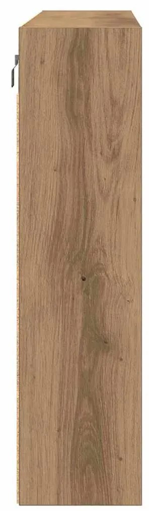 vidaXL Βιτρίνα με ράφι Επιτοίχιο Άλλο artisan δρυς 100 x 15 x 58 cm