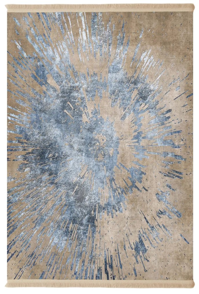 Χαλί σαλονιού JOSIANE C7723.15 με Κρόσια Γκρί - Καφέ 180x280 εκ. 180x280x1 εκ.