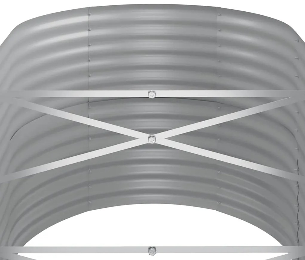 vidaXL Ζαρντινιέρα Ανθρακί 368x80x68 εκ Γαλβανισμένος χάλυβας