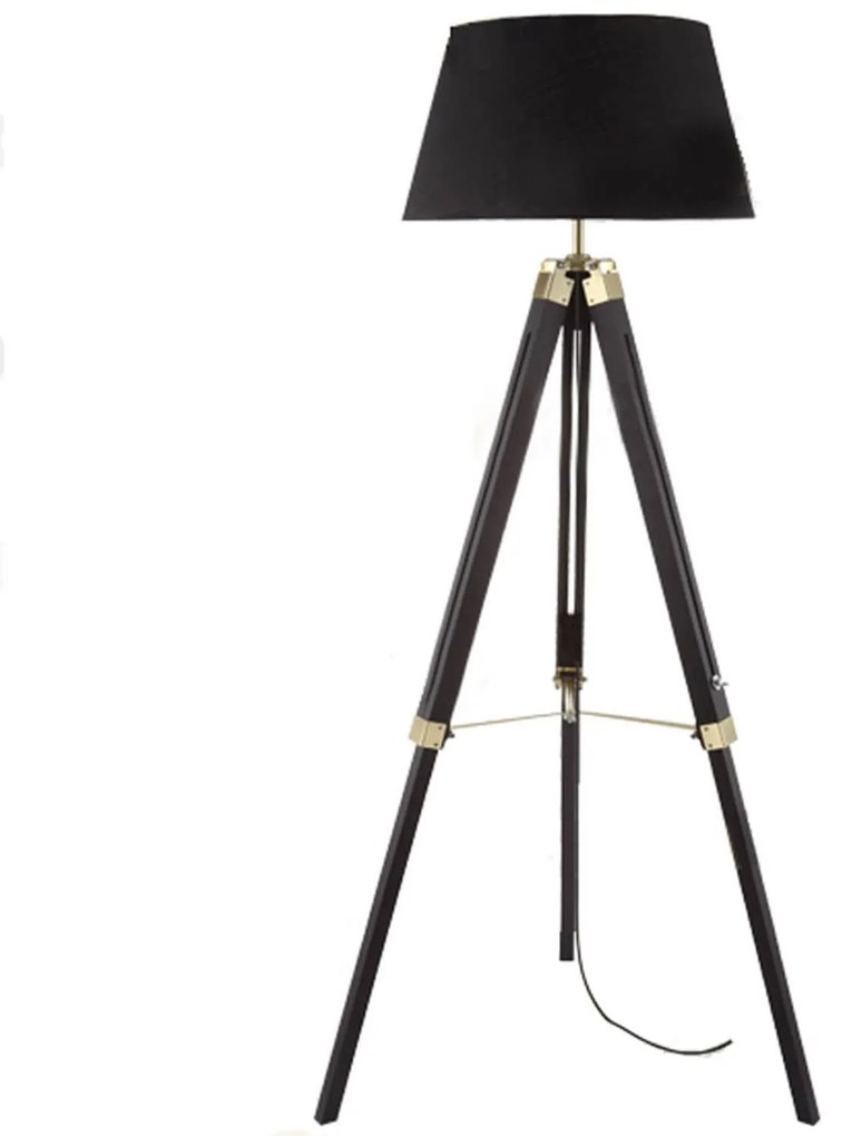 Φωτιστικό Δαπέδου TF17701FBBB Black Metal,Wood