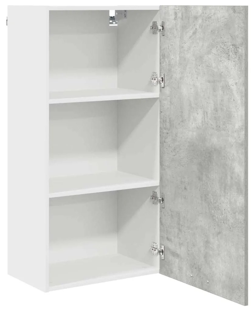 vidaXL Κρεμαστό ντουλάπι Σκυρόδεμα Γκρι και Λευκό 50 x 31 x 100 εκ.