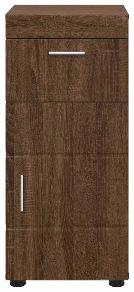 vidaXL Ντουλάπι Μπάνιου με πόρτα TULUM Καφέ δρυς 37 x 31.5 x 82 εκ