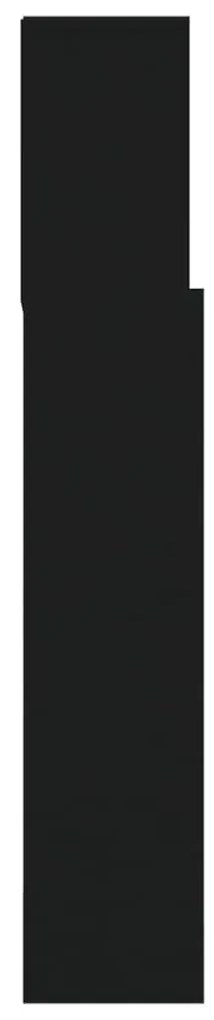 vidaXL Κεφαλάρι Με Αποθηκευτικό Χώρο Μαύρο 180 x 19 x 103,5 εκ.