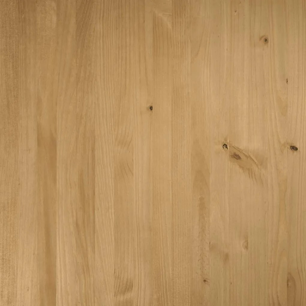 Γραφείο NOAIN με πόδια σχήματος Α 120x50x75 cm μασίφ ξύλο πεύκο - Καφέ