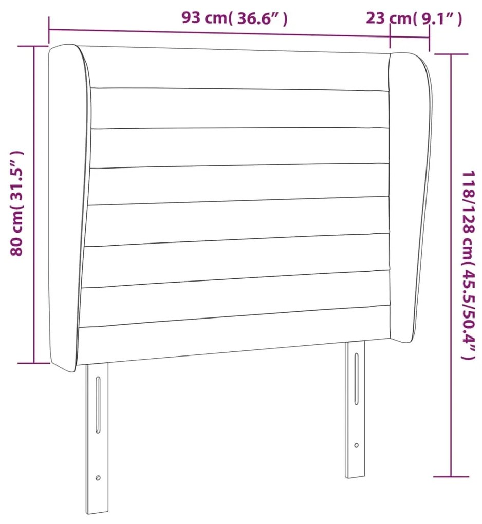 ΚΕΦΑΛΑΡΙ ΜΕ ΠΤΕΡΥΓΙΑ TAUPE 93 X 23 X 118/128 ΕΚ. ΥΦΑΣΜΑΤΙΝΟ 3118082