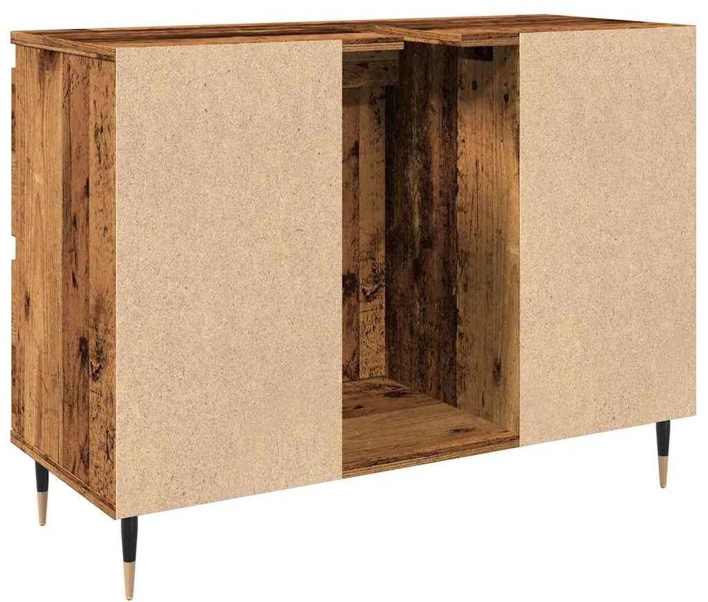 vidaXL Ντουλάπι Μπάνιου Παλαιό Ξύλο 80x33x60εκ. από Επεξεργασμένο Ξύλο
