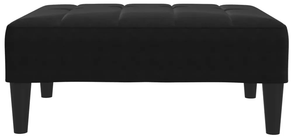 vidaXL Υποπόδιο Μαύρο 77x55x31 εκ. Βελούδινο