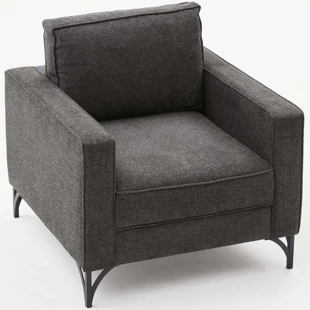 Πολυθρόνα Berlin 825BLC2790 80x91x83cm Anthracite