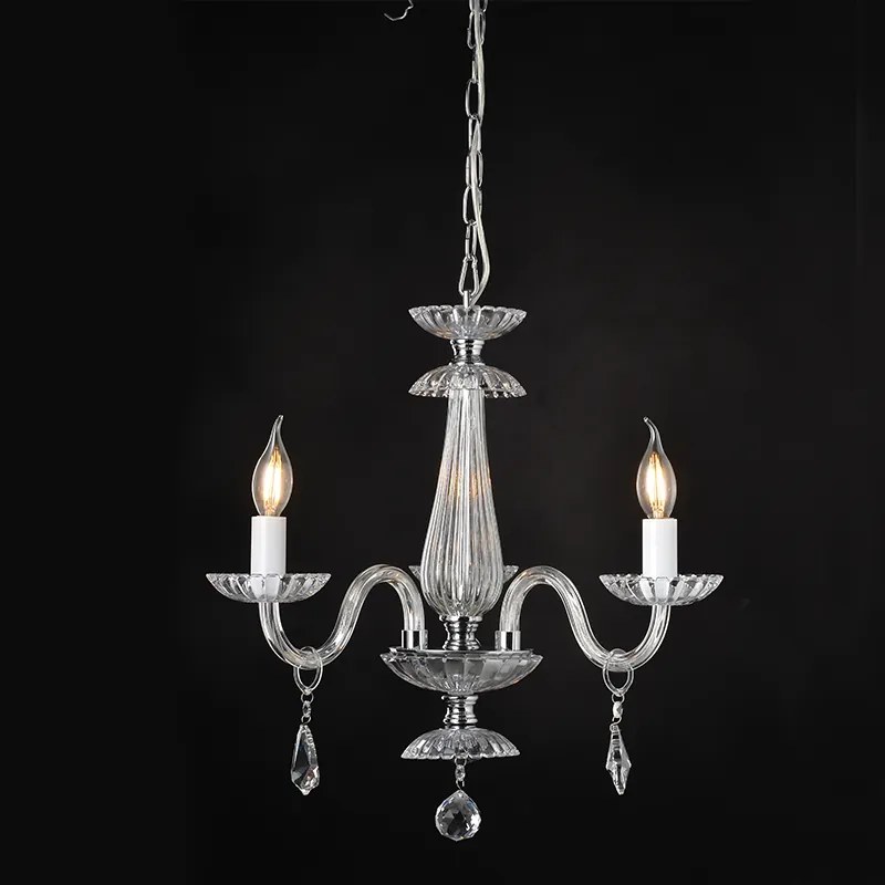 Φωτιστικό Κρεμαστο Aca BLK80383PCC LOMPELIA Διάφανο (Transparent)