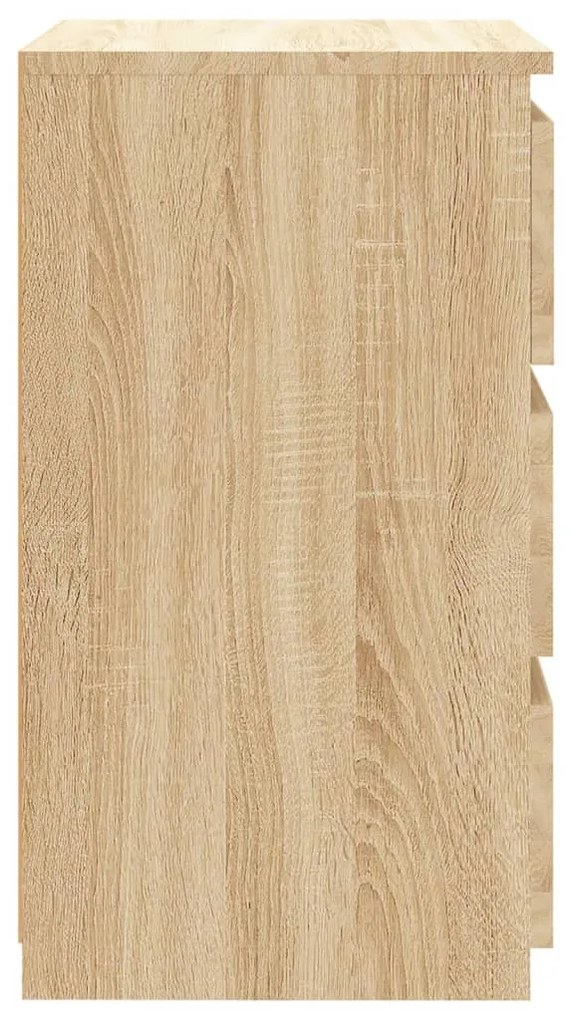 Κομοδίνα 2 τεμ. Sonoma Δρυς 40 x 35 x 62,5 εκ. από Επεξ. Ξύλο 806218