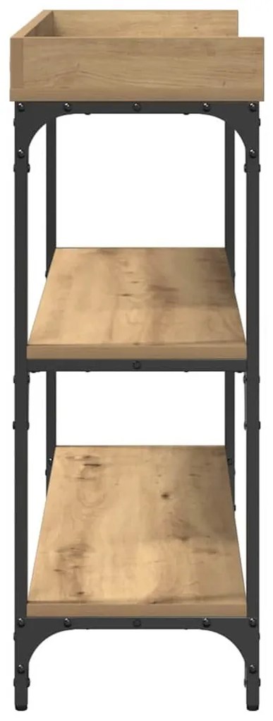 vidaXL Τραπέζι Κονσόλας με ράφι artisan δρυς 100 x 30 x 80 εκατοστά