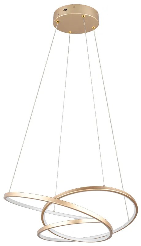 Φωτιστικό Κρεμαστό Trio Lighting DARVIN 349110179 Χρυσό Χρώμα (Gold Coloured) 2300+3000+4000K