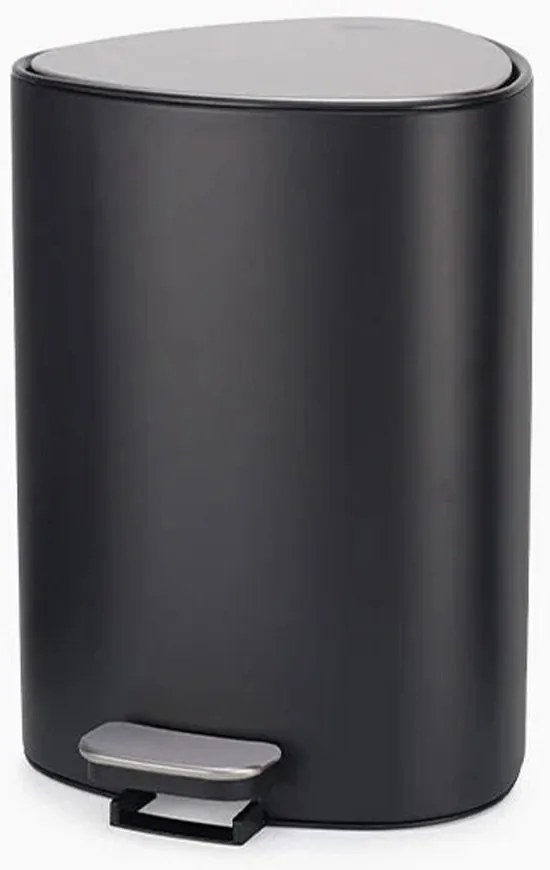 Κάδος Απορριμμάτων Easystore 70595 5Lt Φ22,5x30,8cm Black Mat Joseph Joseph Ανοξείδωτο Ατσάλι