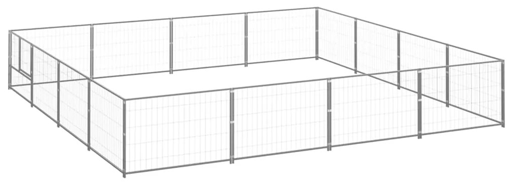 Σπιτάκι Σκύλου Ασημί 16 μ² Ατσάλινο