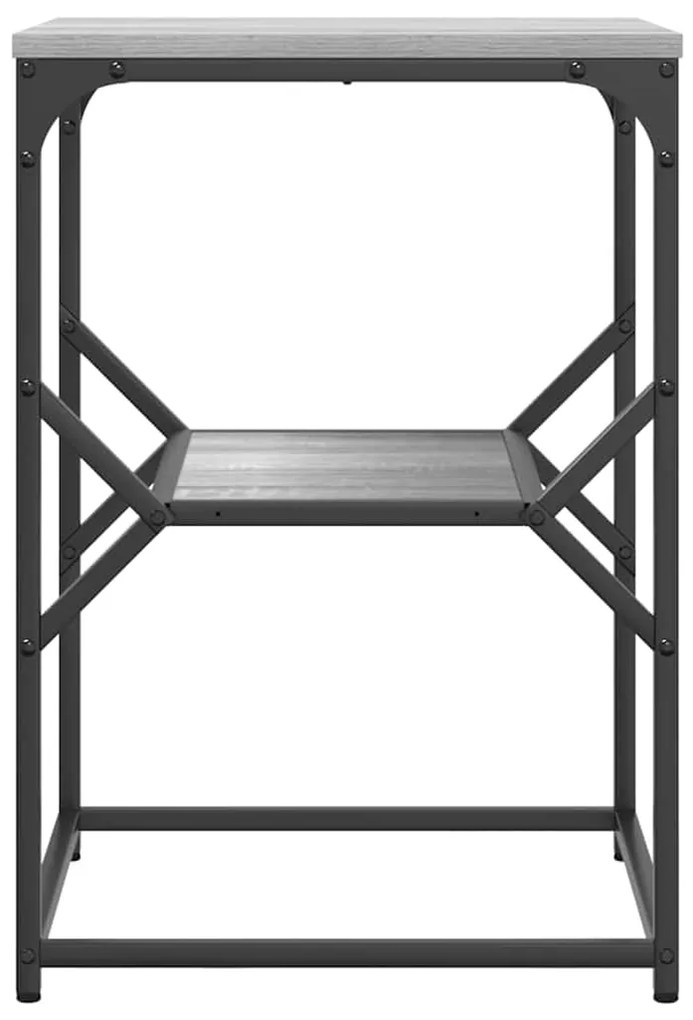vidaXL Τραπεζάκι Πλευράς Γκρι sonoma 41 x 40 x 60 εκ.